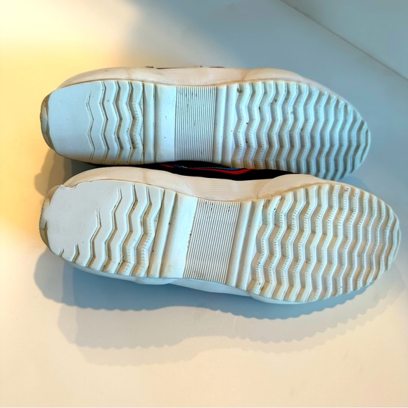 TORY BURCH SPORT Women's Blue Canvas Suede Lace Up Sneakers Shoes Size 8 - Picture 6 of 7